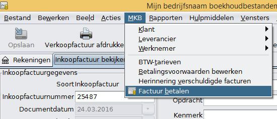 Factuur betalen